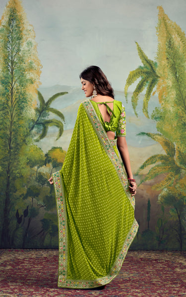 Elegant Raw Silk Saree Set