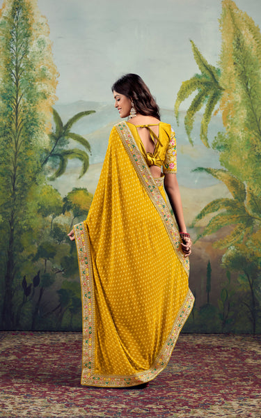 Classic Raw Silk Saree Ensemble