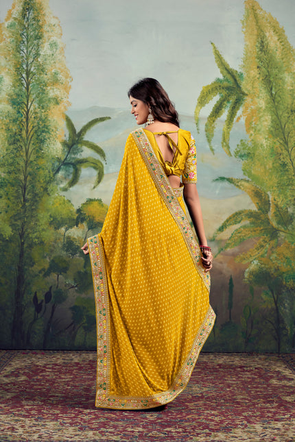Classic Raw Silk Saree Ensemble