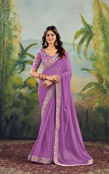 Luxury Raw Silk Saree with Blouse