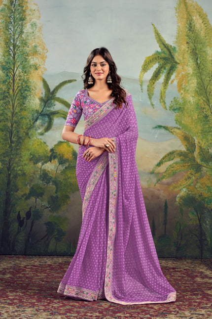 Luxury Raw Silk Saree with Blouse