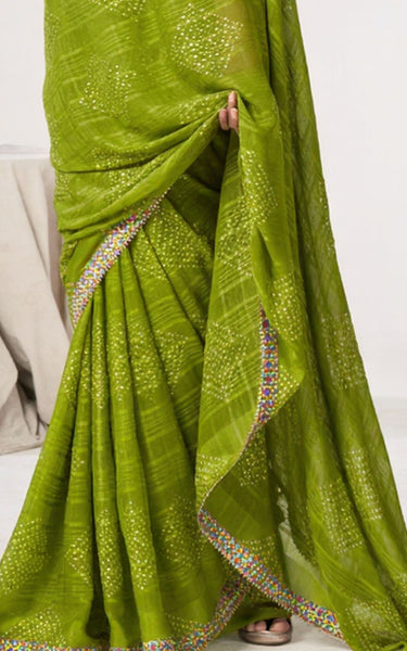Georgette Saree with Digital Blouse
