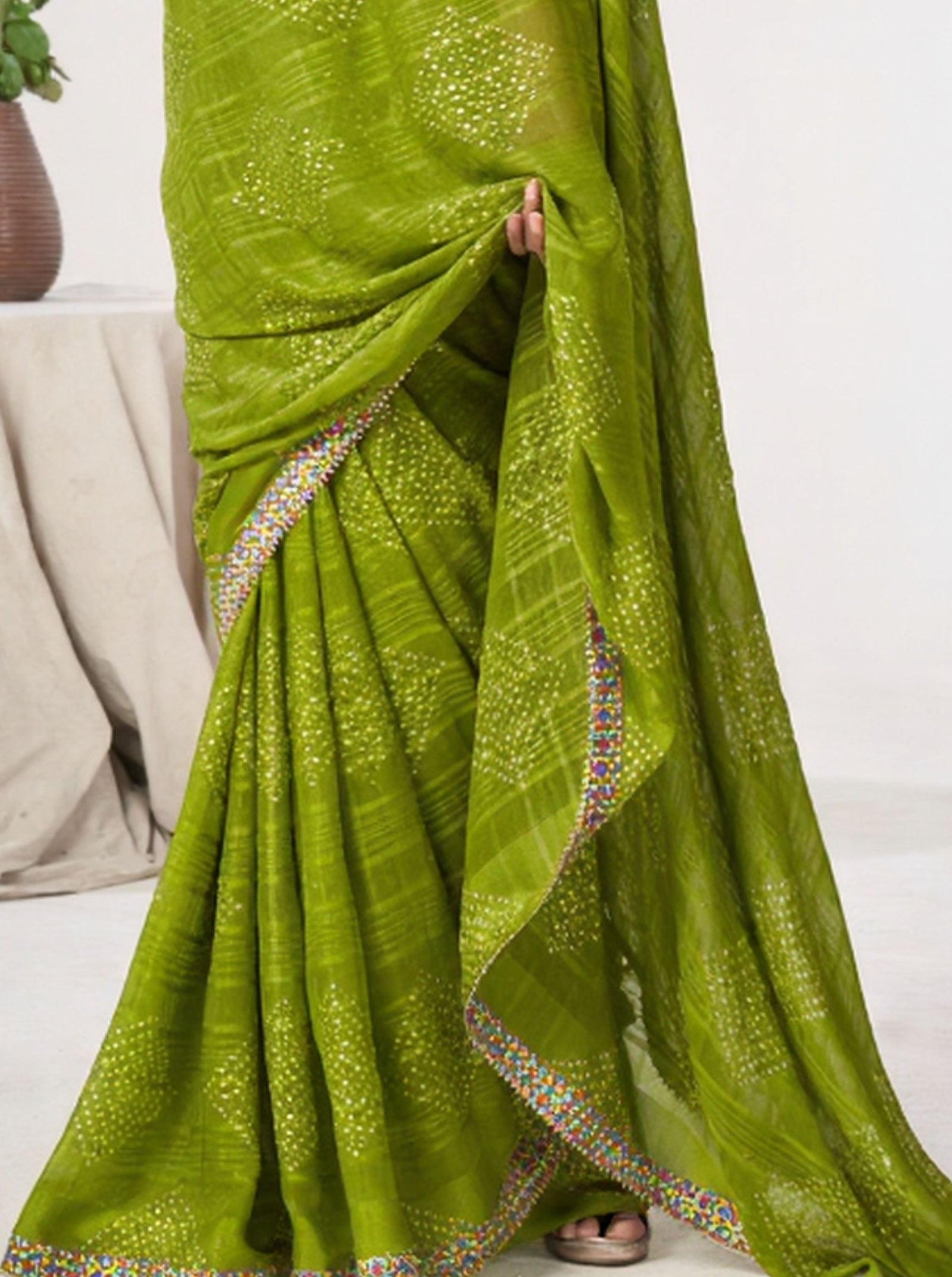 Georgette Saree with Digital Blouse