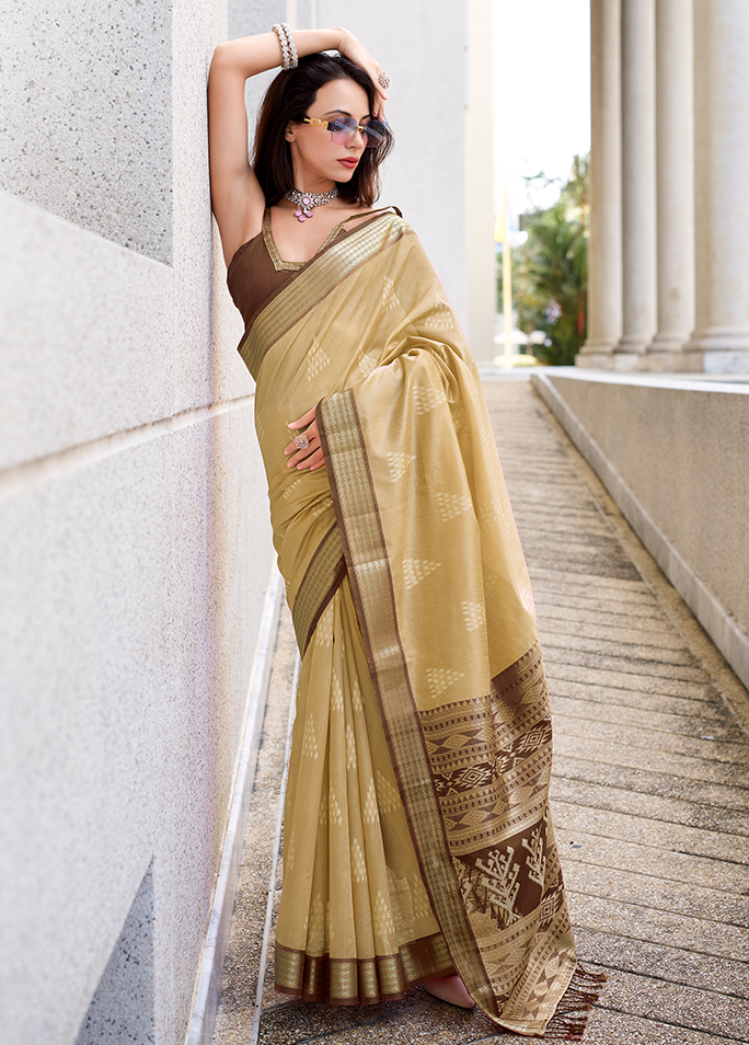 Rayon Silk With Ikkat Weaving (Chiku)