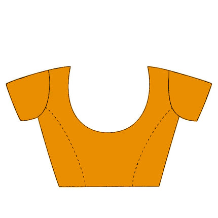 Geometric Print, Graphic Print Bollywood Chiffon, Georgette Saree (Yellow)