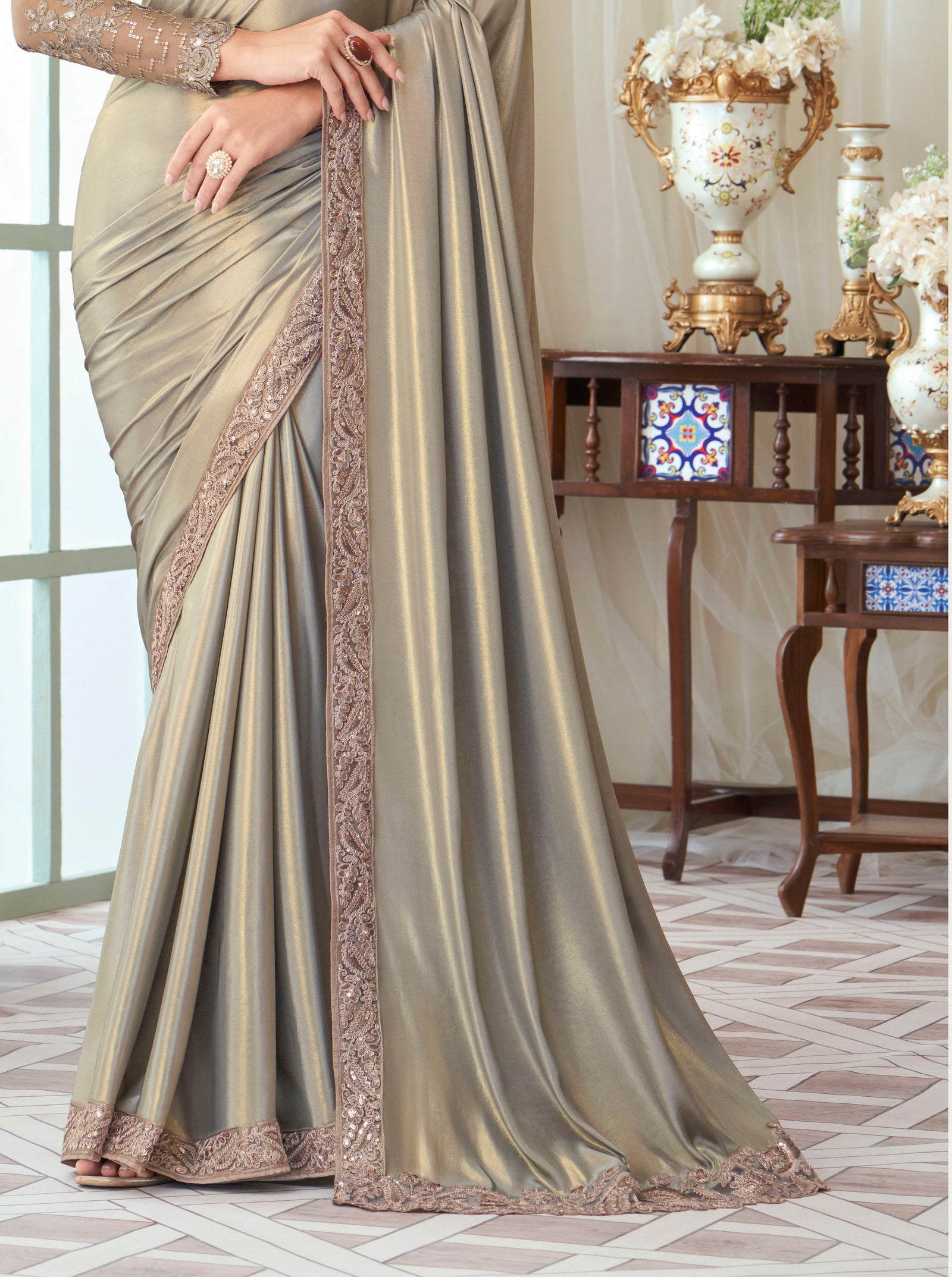 Premium Oracle Silk Saree with Rich Finish