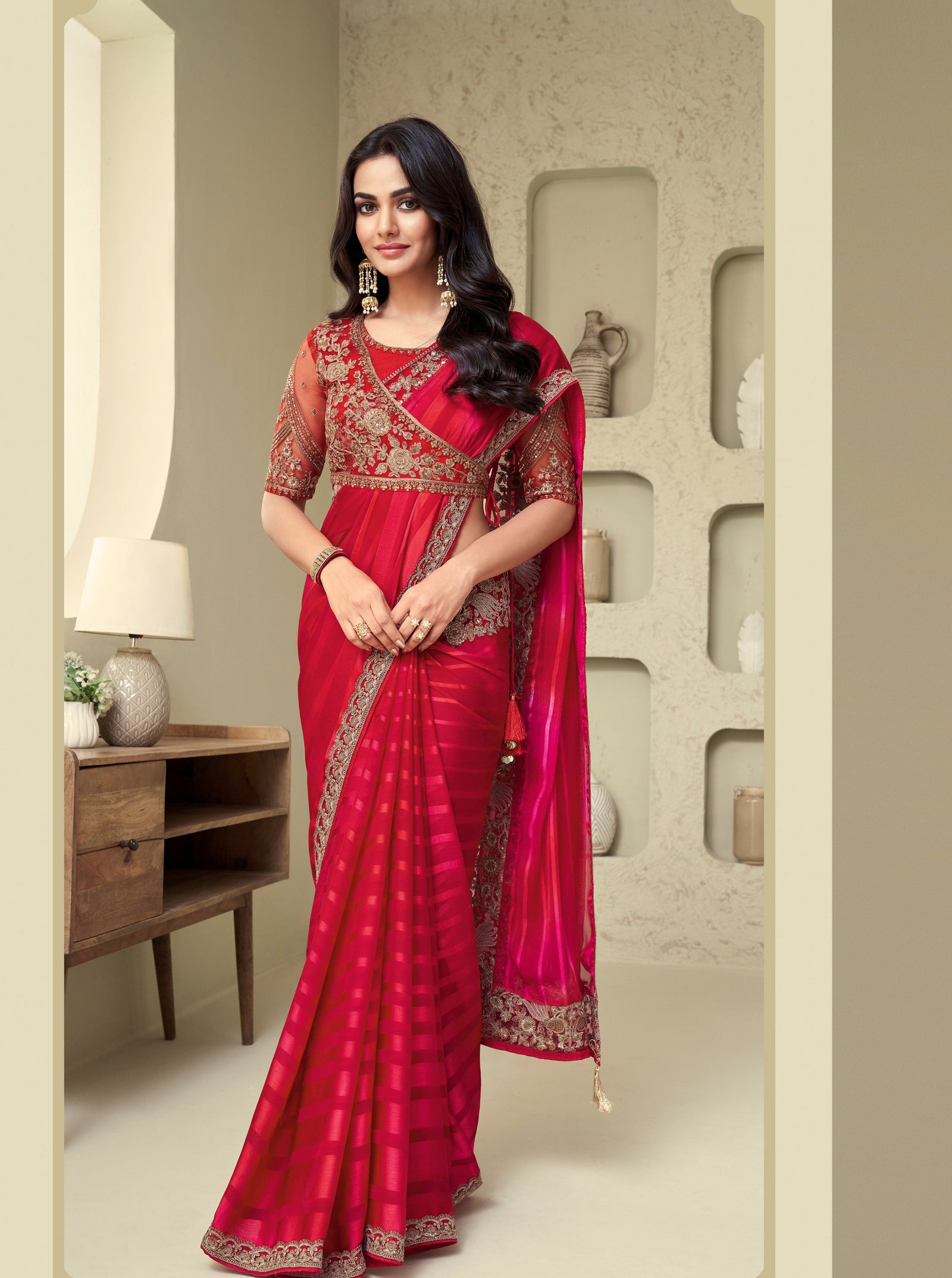 Elegant Silk Pattern Saree