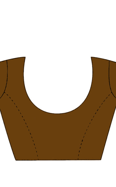 Printed Daily Wear Cotton Silk Tussar Silk Saree (Mustard)