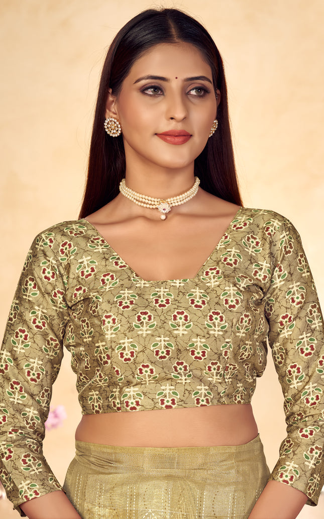 Trendy Shaded Saree With All Over Zari Lining,Soft Cotton Feel (Blue)