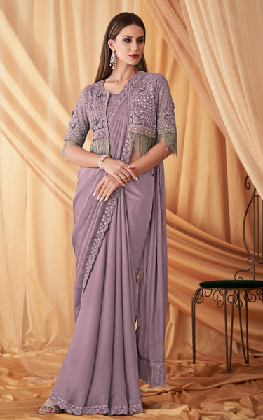 Radiant Satin Georgette Saree