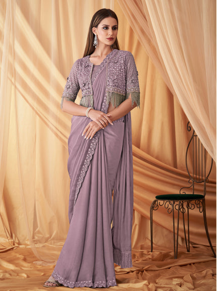 Radiant Satin Georgette Saree
