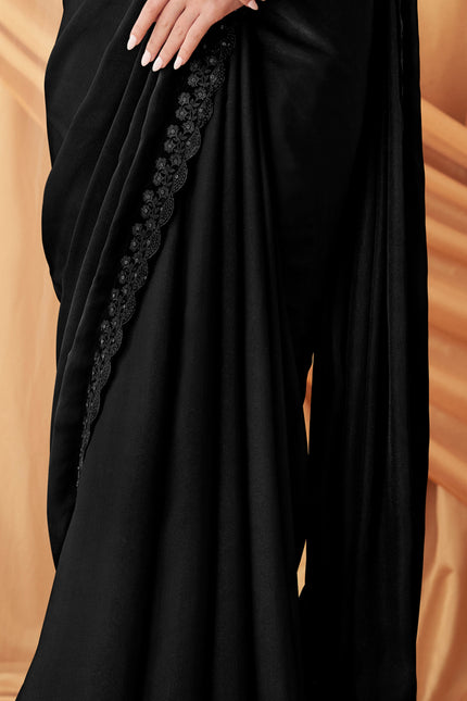 Shimmer Satin Georgette Saree