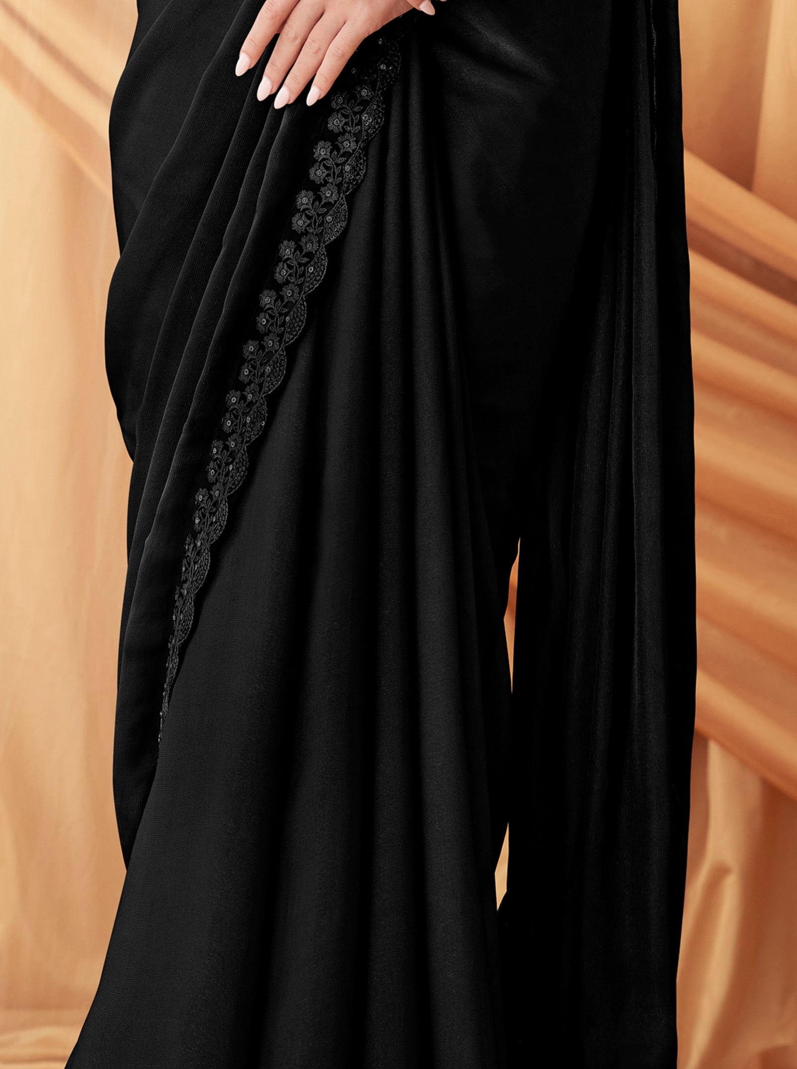 Shimmer Satin Georgette Saree