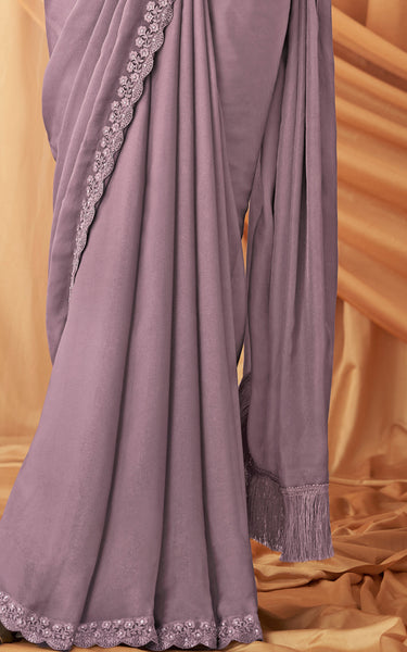 Radiant Satin Georgette Saree