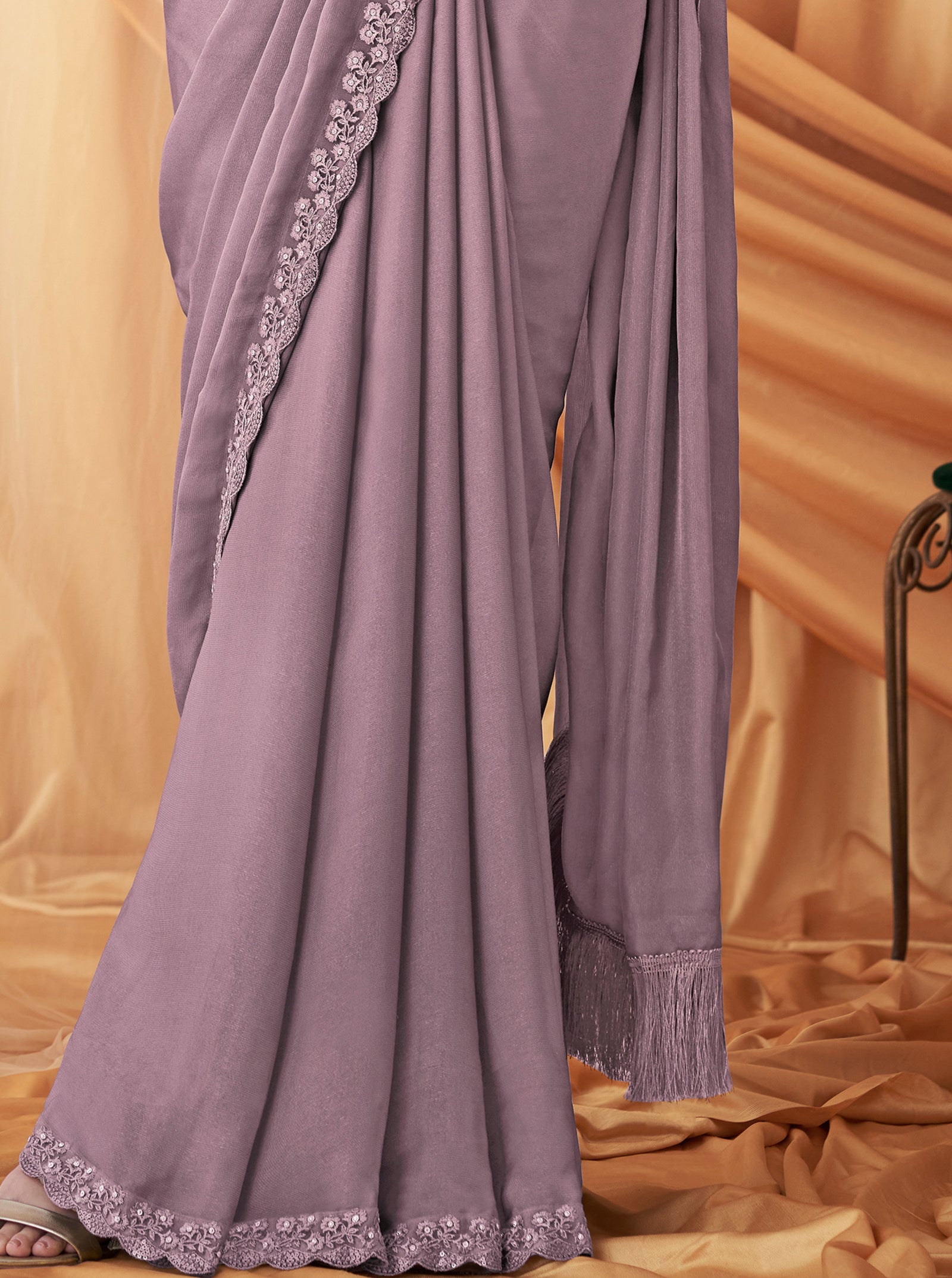 Radiant Satin Georgette Saree