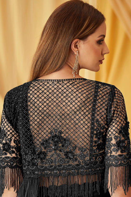 Shimmer Satin Georgette Saree