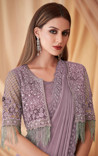 Radiant Satin Georgette Saree