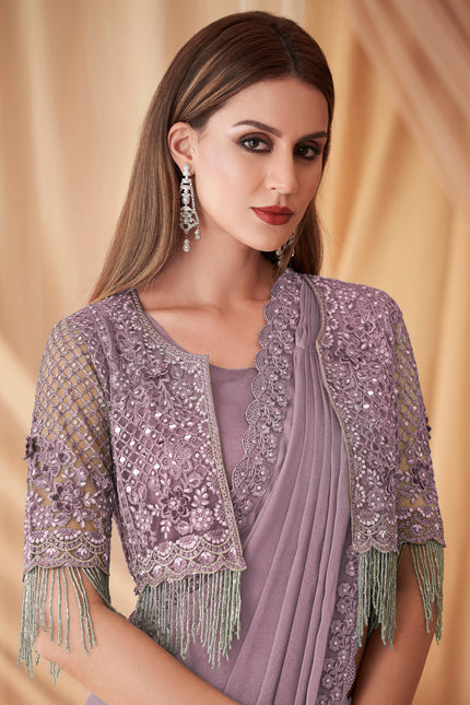 Radiant Satin Georgette Saree