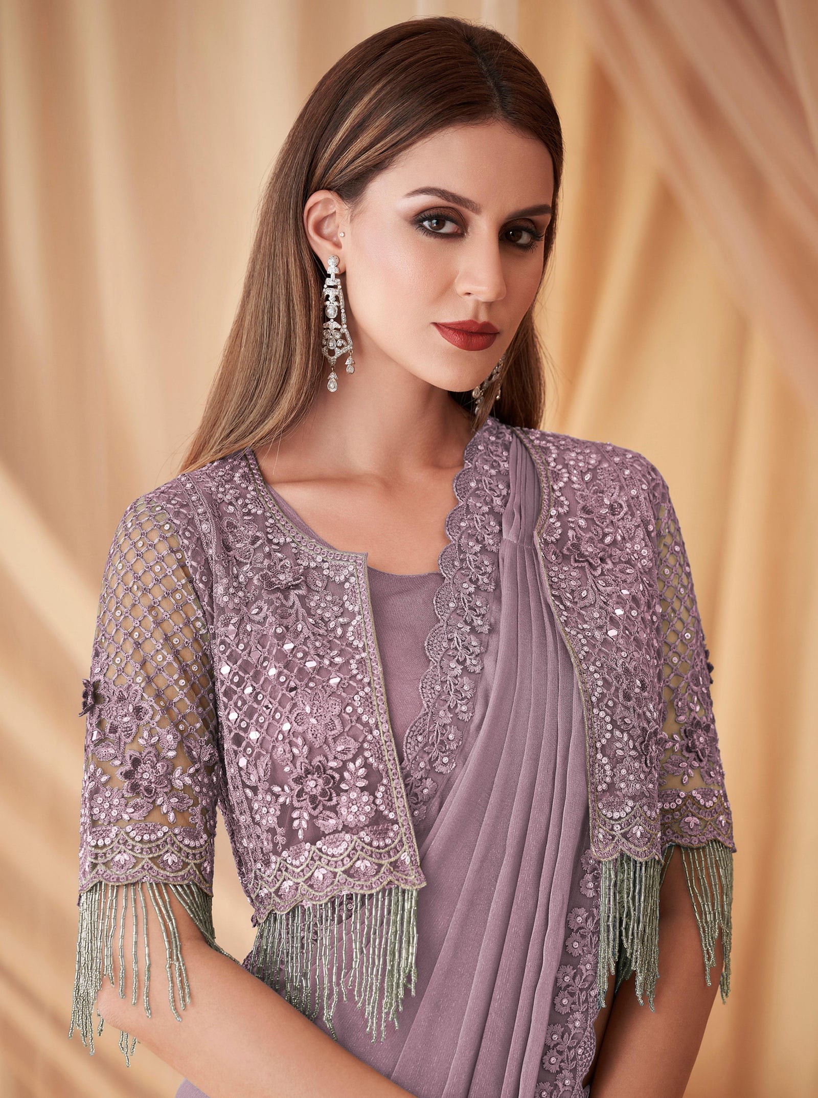 Radiant Satin Georgette Saree