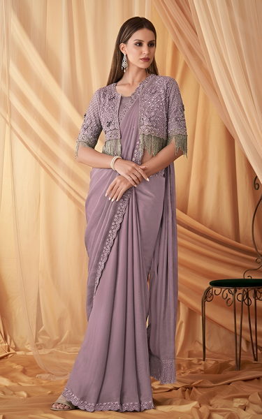 Radiant Satin Georgette Saree