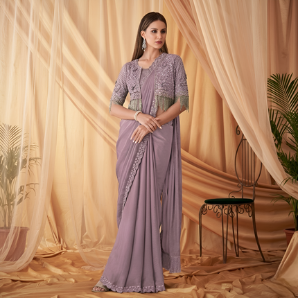 Radiant Satin Georgette Saree