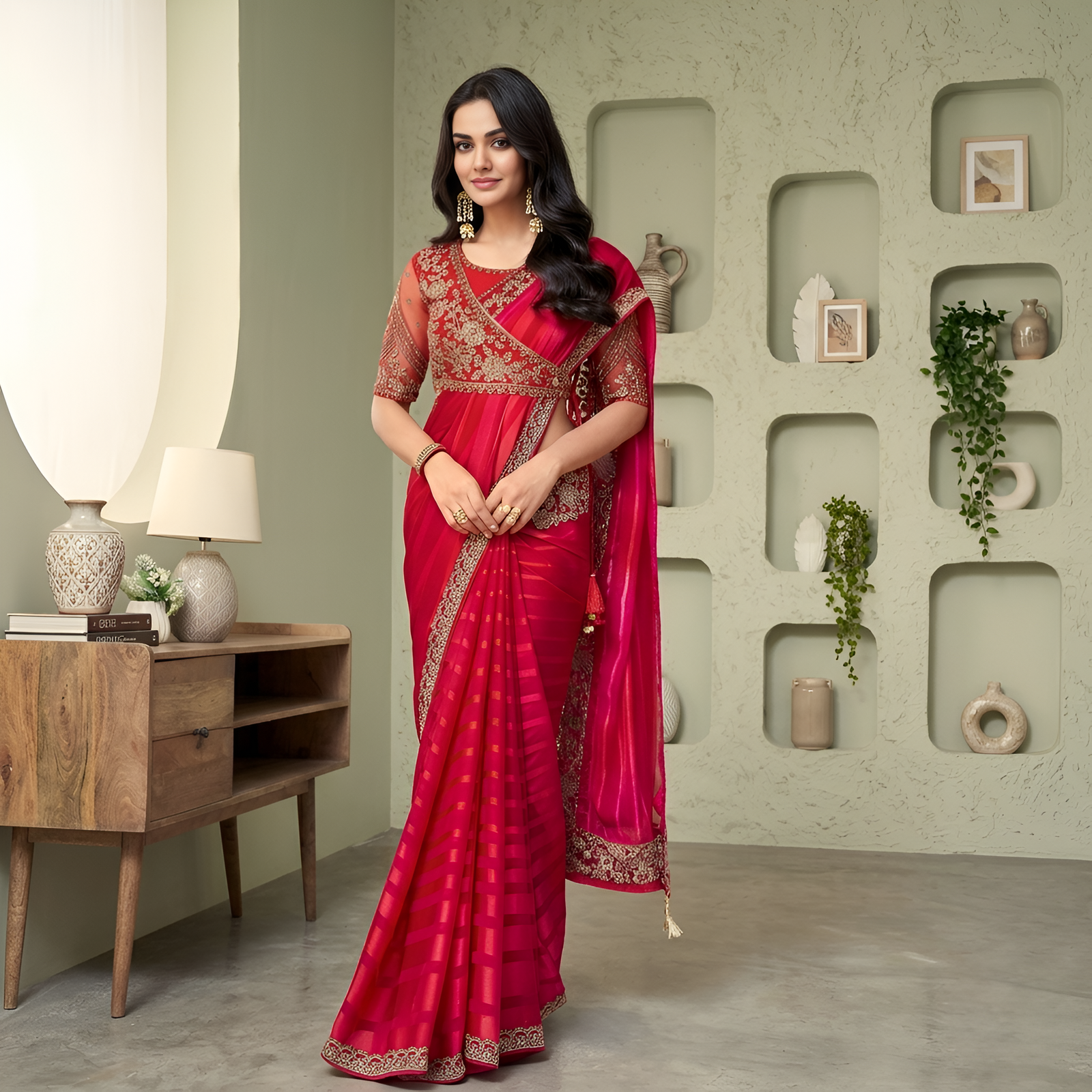 Elegant Silk Pattern Saree
