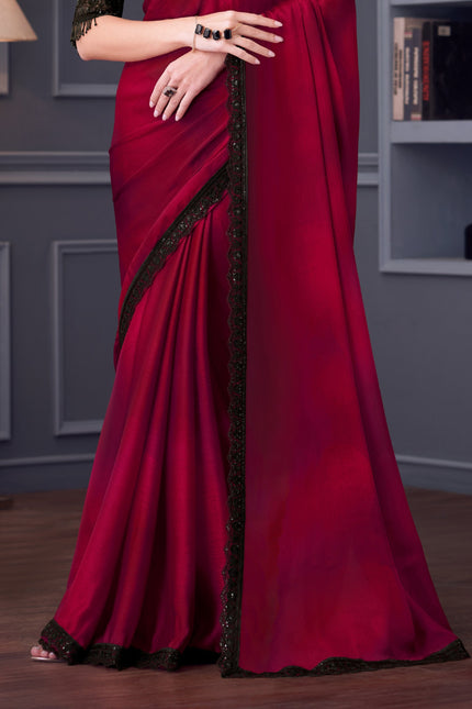 Midas Touch Satin Chiffon Saree