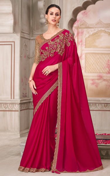 Cherry Blossom Satin & Pure Silk Blouse