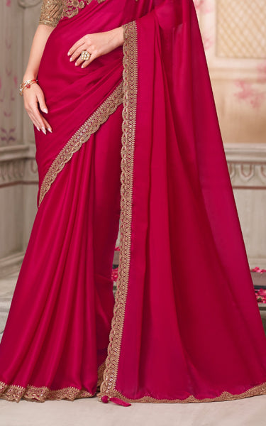 Cherry Blossom Satin & Pure Silk Blouse