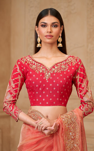 Gold Sparkle Georgette Silk Saree