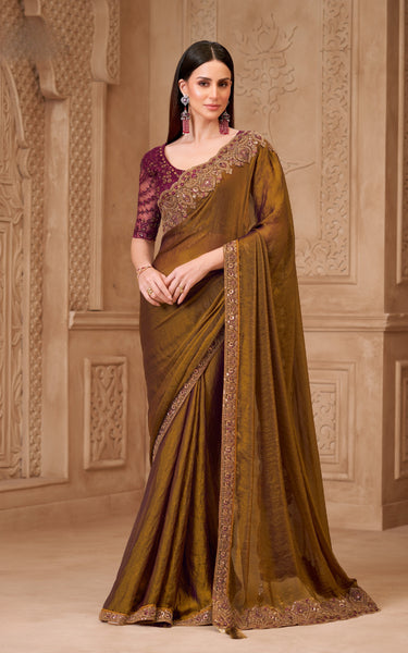 Twinkle Satin Georgette Saree