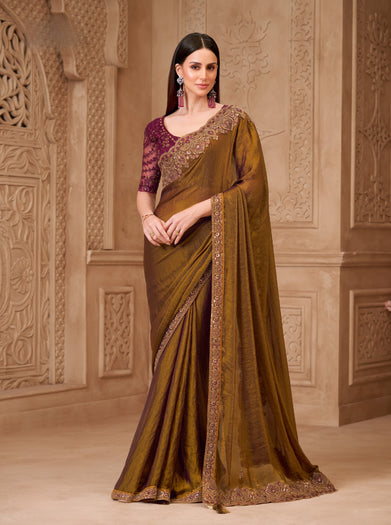 Twinkle Satin Georgette Saree