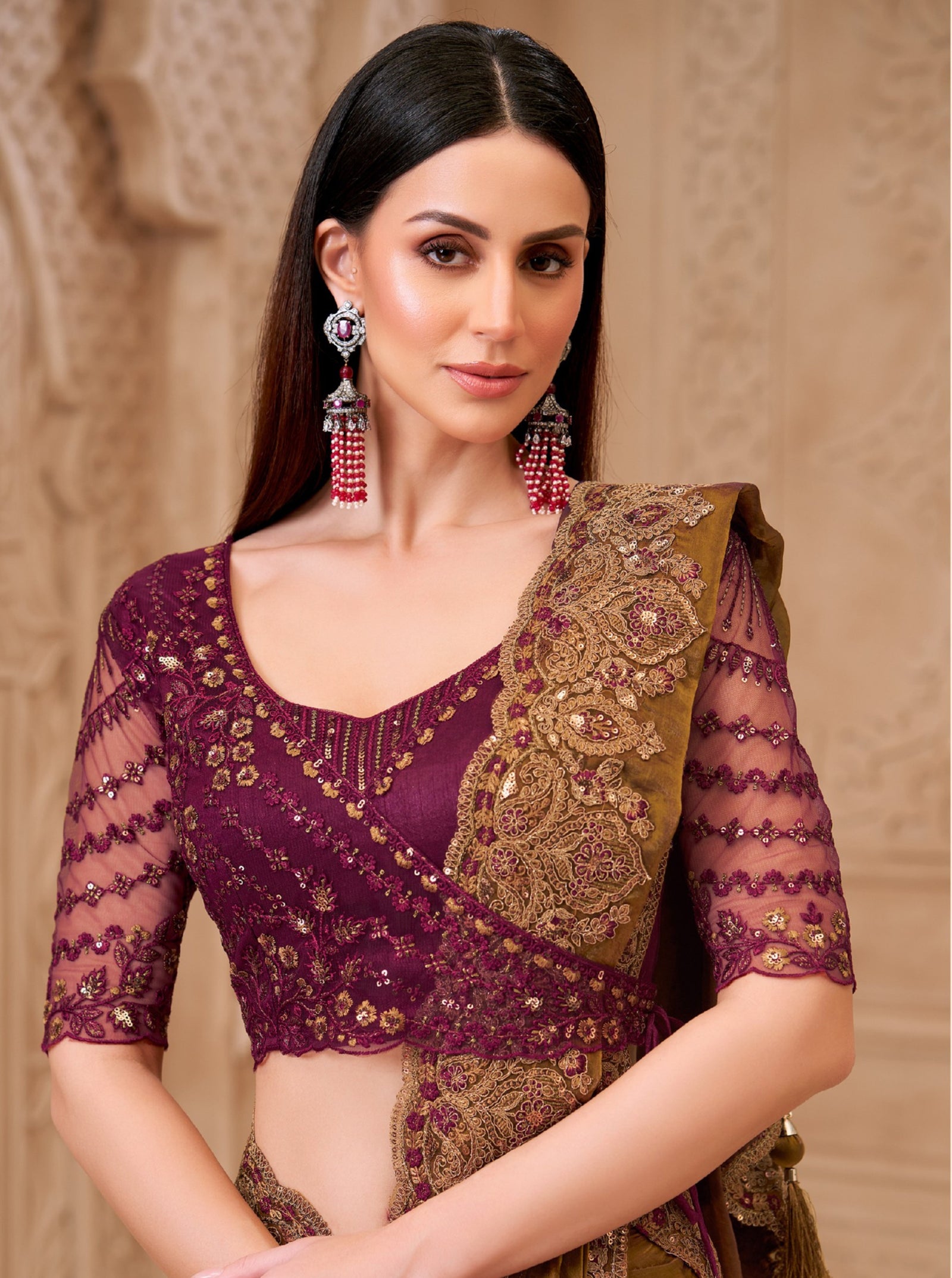 Twinkle Satin Georgette Saree