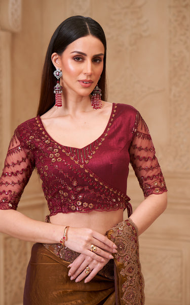 Twinkle Satin Georgette Saree