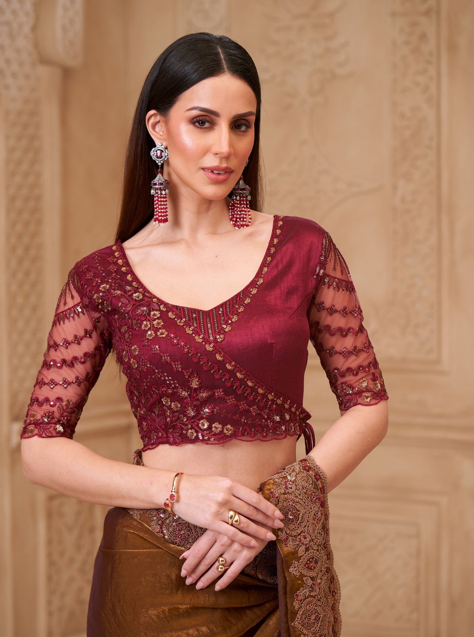 Twinkle Satin Georgette Saree