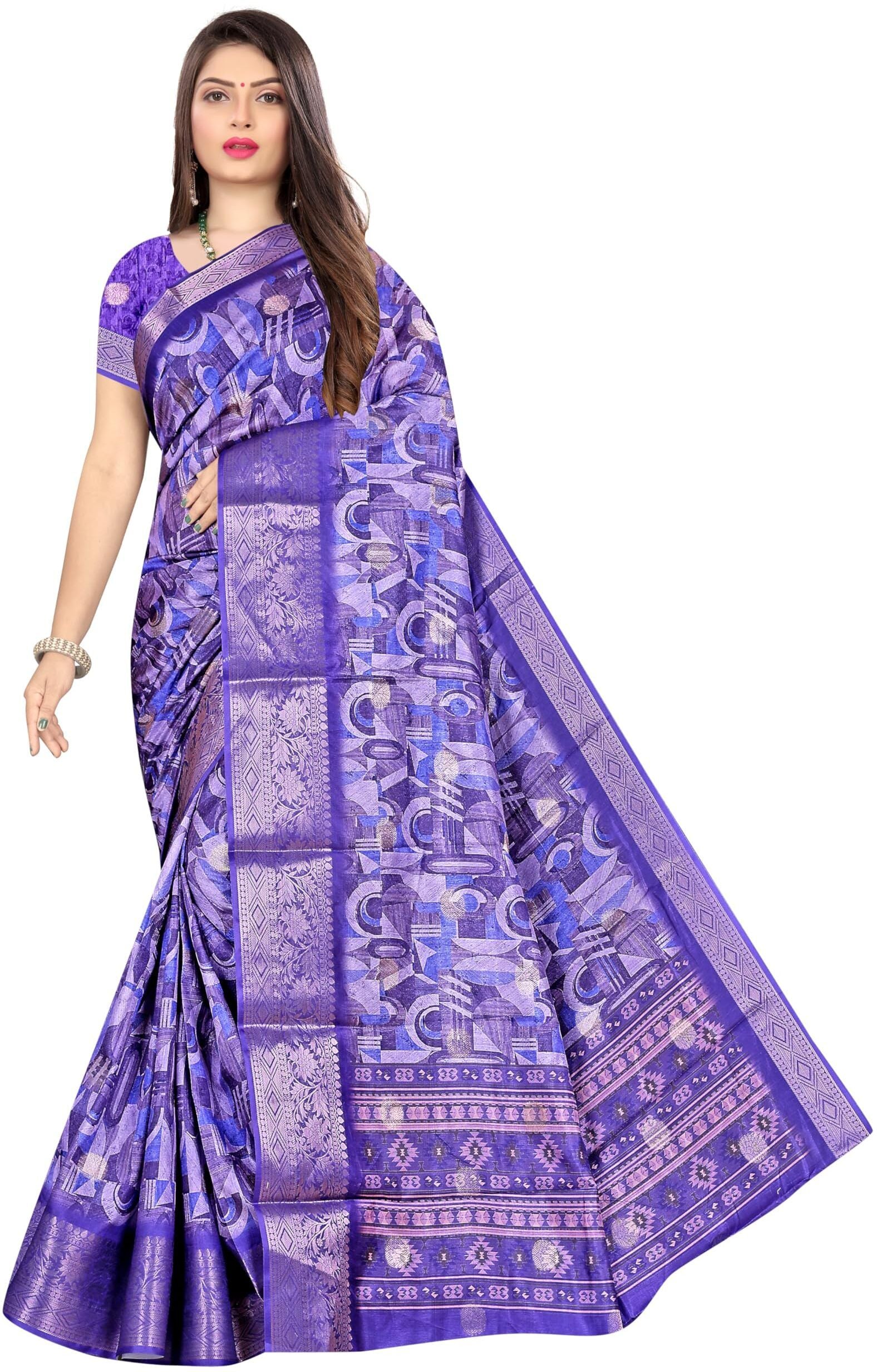 Mal Mal Cotton Saree with Stylish Pum Pum Border