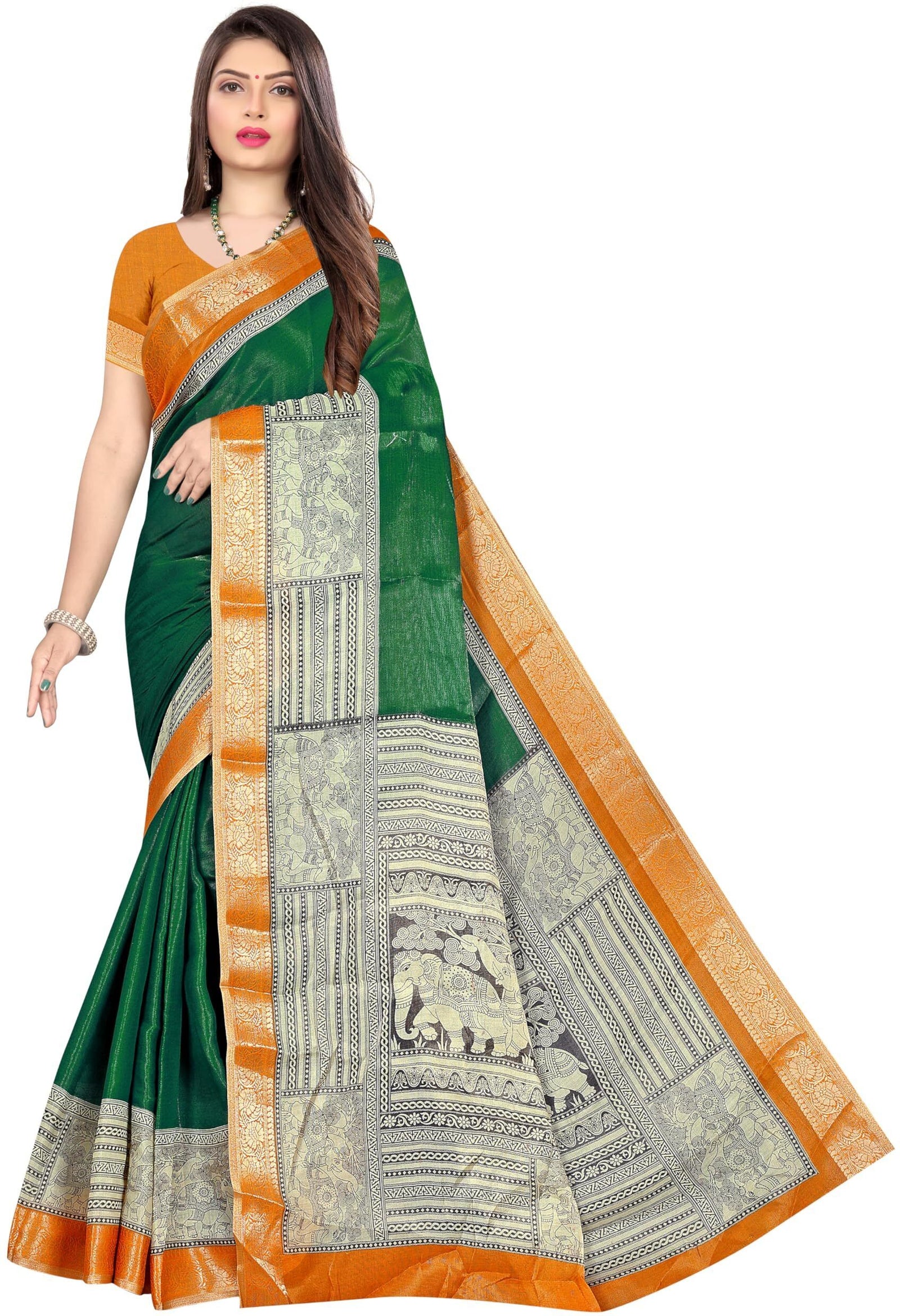 Designer Georgette Saree with Embroidery Border