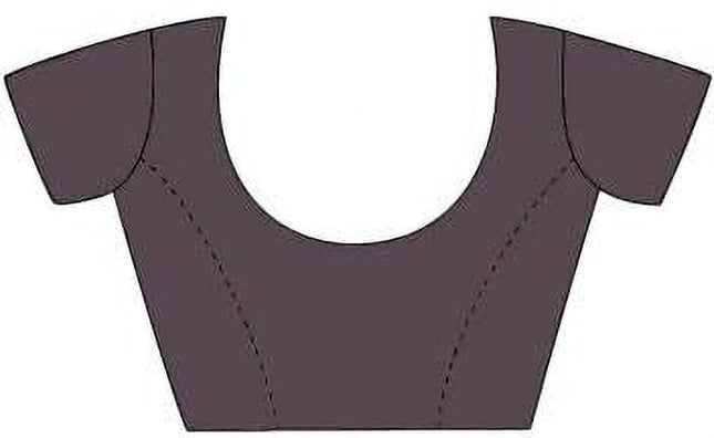 Printed Daily Wear Cotton Silk, Tussar Silk Saree (Purple)