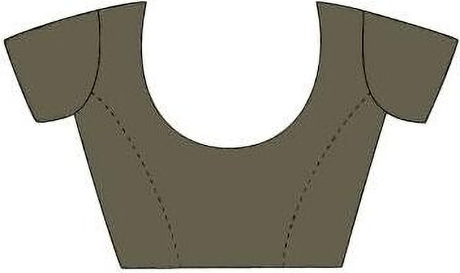 Printed Daily Wear Cotton Silk, Tussar Silk Saree (Grey)