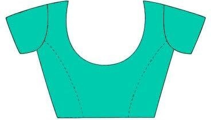 Silk Blend with Foil Print and Tassels (Sea Green)