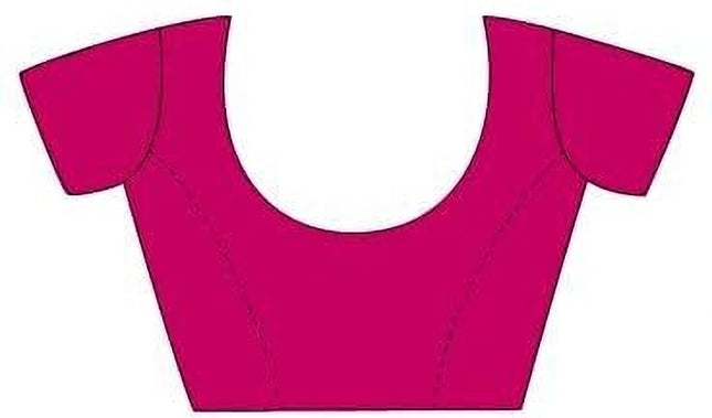 Geometric Print, Graphic Print Bollywood Chiffon, Lace Saree (Pink)