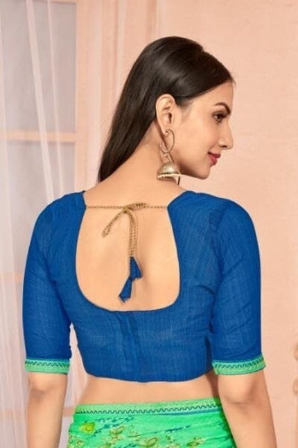 Embroidered Georgette Saree with Designer Embroidery Border