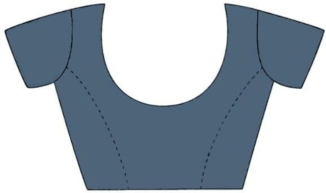 Geometric Print, Graphic Print Bollywood Chiffon, Georgette Saree (Grey)