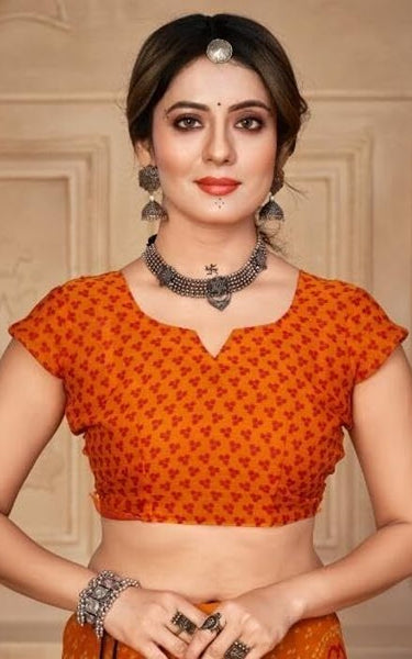 Graphic Print, Printed Bollywood Chiffon, Georgette Saree (Yellow)