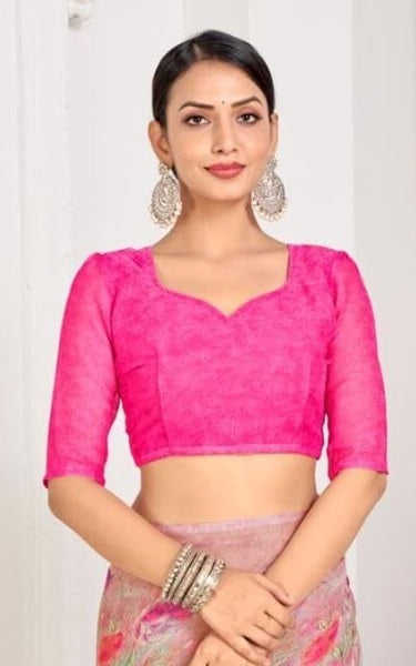 Floral Print, Graphic Print Kalamkari Chiffon, Georgette Saree (Sage Green)