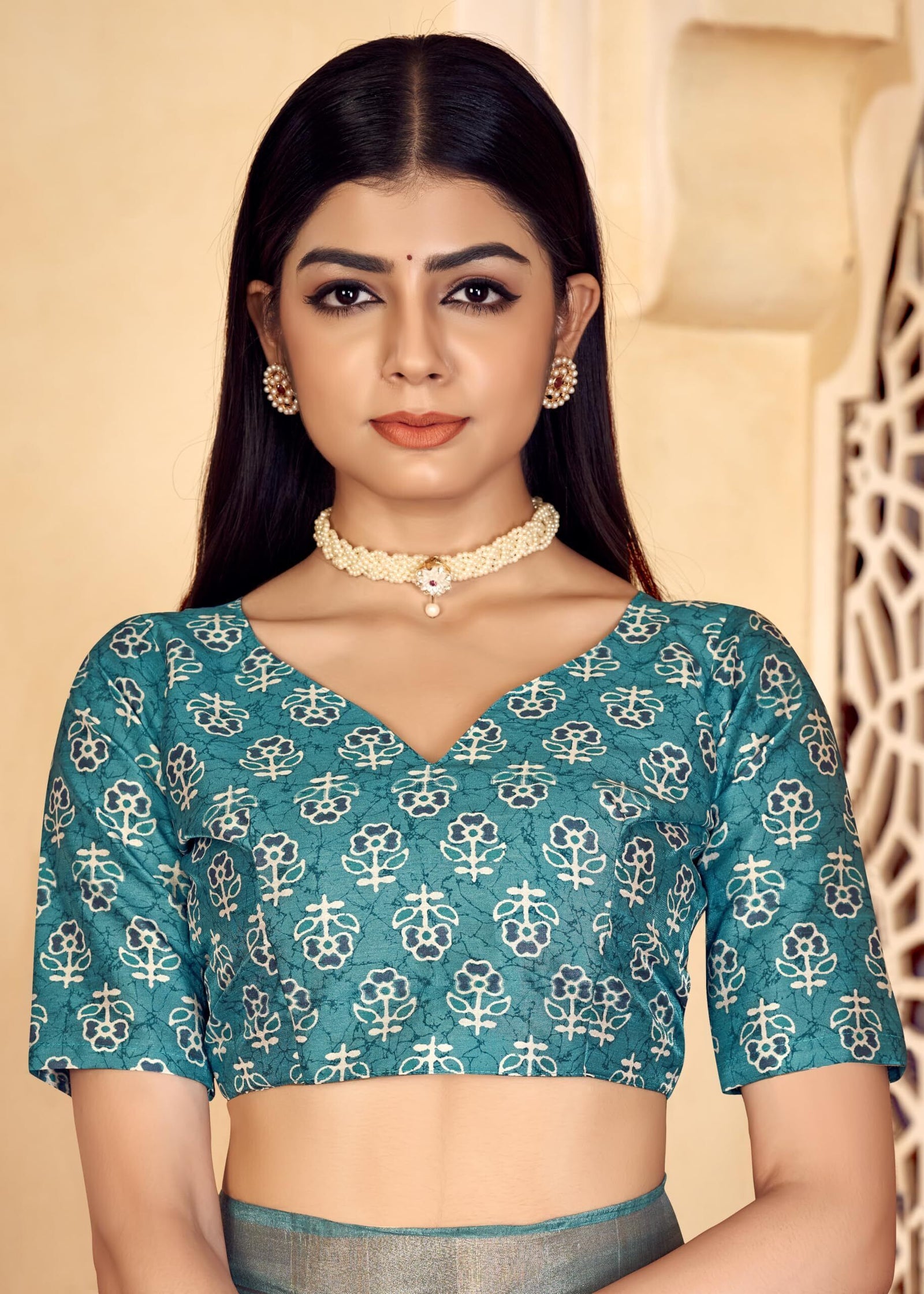 Checkered Shaded Saree with Zari Border and Soft Cotton (Blue)