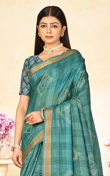 Georgette Cutwork Embroidery Saree