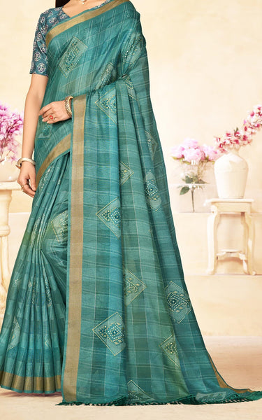 Georgette Cutwork Embroidery Saree