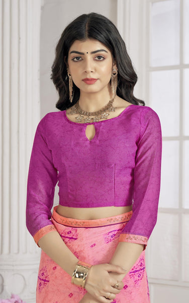 Trendy Self Printed, Chiffon saree With All Over Fancy Printed Butta And Attached Siroski Lace (Yellow)