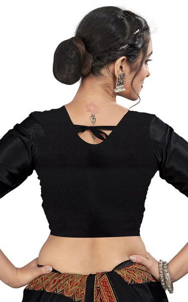 Graphic Print, Printed Bandhani Chiffon, Georgette Saree (Orange)